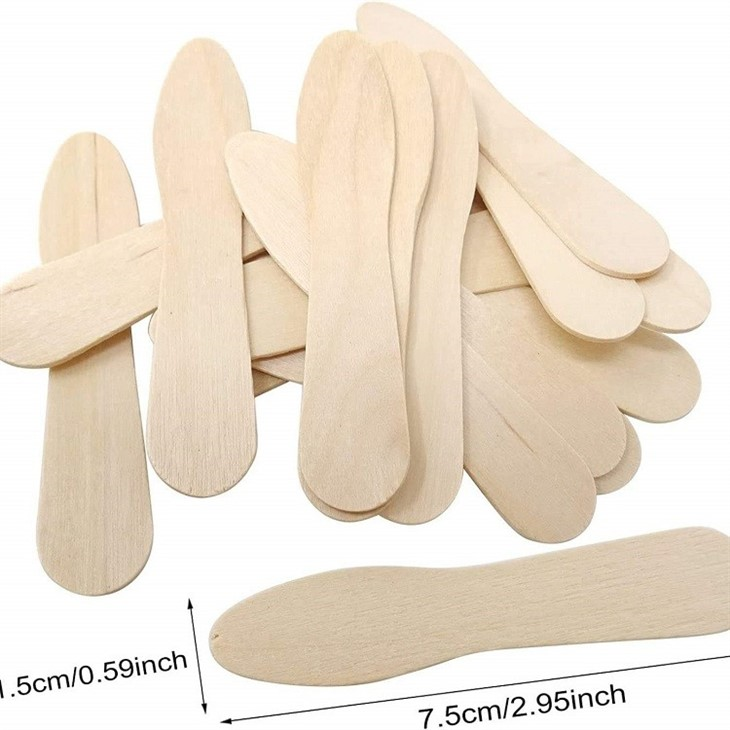 Ice Cream With Wooden Spoon